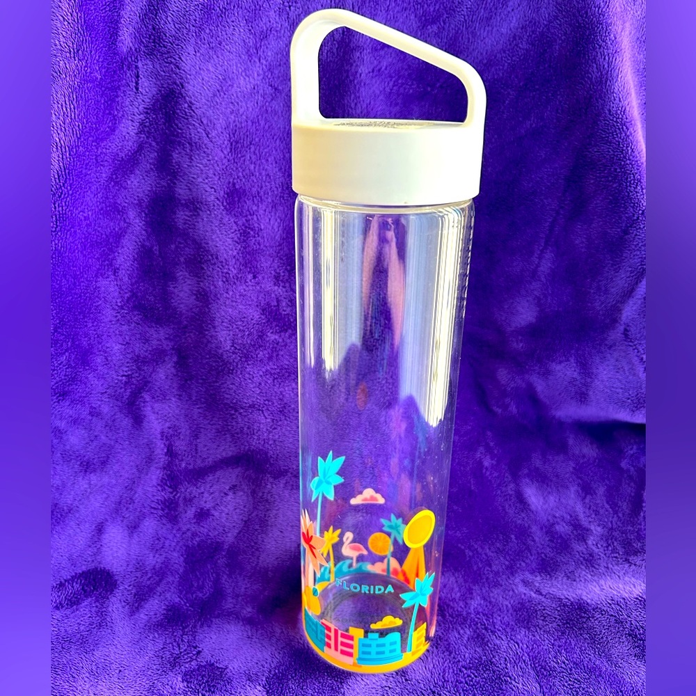 Starbucks You Are Here collection “Florida” glass tumbler